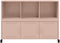 vidaXL - Dressoir - 100,5x39x72 - cm - staal - roze