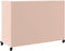 vidaXL - Dressoir - 100,5x39x72 - cm - staal - roze