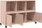 vidaXL - Dressoir - 100,5x39x72 - cm - staal - roze
