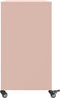 vidaXL - Dressoir - 100,5x39x72 - cm - staal - roze