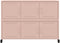 vidaXL - Dressoir - 100,5x39x72 - cm - staal - roze