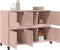 vidaXL - Dressoir - 100,5x39x72 - cm - staal - roze