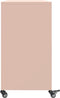 vidaXL - Dressoir - 100,5x39x72 - cm - staal - roze