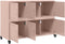 vidaXL - Dressoir - 100,5x39x72 - cm - staal - roze
