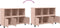 vidaXL - Dressoir - 100,5x39x72 - cm - staal - roze
