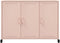 vidaXL - Dressoir - 100,5x39x72 - cm - staal - roze