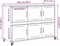 vidaXL - Dressoir - 100,5x39x72 - cm - staal - wit