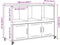 vidaXL - Dressoir - 100,5x39x72 - cm - staal - wit