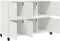 vidaXL - Dressoir - 100,5x39x72 - cm - staal - wit