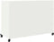 vidaXL - Dressoir - 100,5x39x72 - cm - staal - wit