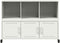 vidaXL - Dressoir - 100,5x39x72 - cm - staal - wit