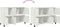 vidaXL - Dressoir - 100,5x39x72 - cm - staal - wit