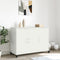 vidaXL - Dressoir - 100,5x39x72 - cm - staal - wit