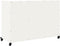 vidaXL - Dressoir - 100,5x39x72 - cm - staal - wit