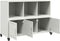 vidaXL - Dressoir - 100,5x39x72 - cm - staal - wit