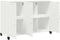 vidaXL - Dressoir - 100,5x39x72 - cm - staal - wit
