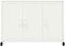 vidaXL - Dressoir - 100,5x39x72 - cm - staal - wit