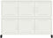 vidaXL - Dressoir - 100,5x39x72 - cm - staal - wit