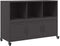 vidaXL - Dressoir - 100,5x39x72 - cm - staal - zwart