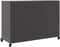 vidaXL - Dressoir - 100,5x39x72 - cm - staal - zwart