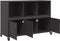 vidaXL - Dressoir - 100,5x39x72 - cm - staal - zwart