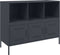 vidaXL - Dressoir - 100,5x39x79 - cm - staal - antracietkleurig
