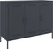 vidaXL - Dressoir - 100,5x39x79 - cm - staal - antracietkleurig