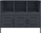vidaXL - Dressoir - 100,5x39x79 - cm - staal - antracietkleurig