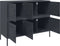 vidaXL - Dressoir - 100,5x39x79 - cm - staal - antracietkleurig