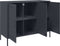 vidaXL - Dressoir - 100,5x39x79 - cm - staal - antracietkleurig