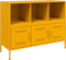 vidaXL - Dressoir - 100,5x39x79 - cm - staal - mosterdgeel