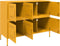 vidaXL - Dressoir - 100,5x39x79 - cm - staal - mosterdgeel