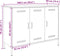 vidaXL - Dressoir - 100,5x39x79 - cm - staal - mosterdgeel