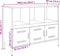 vidaXL - Dressoir - 100,5x39x79 - cm - staal - mosterdgeel