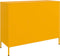 vidaXL - Dressoir - 100,5x39x79 - cm - staal - mosterdgeel