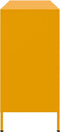 vidaXL - Dressoir - 100,5x39x79 - cm - staal - mosterdgeel
