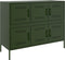 vidaXL - Dressoir - 100,5x39x79 - cm - staal - olijfgroen