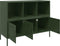 vidaXL - Dressoir - 100,5x39x79 - cm - staal - olijfgroen