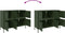vidaXL - Dressoir - 100,5x39x79 - cm - staal - olijfgroen
