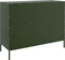 vidaXL - Dressoir - 100,5x39x79 - cm - staal - olijfgroen