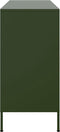 vidaXL - Dressoir - 100,5x39x79 - cm - staal - olijfgroen