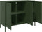 vidaXL - Dressoir - 100,5x39x79 - cm - staal - olijfgroen