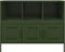vidaXL - Dressoir - 100,5x39x79 - cm - staal - olijfgroen