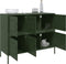 vidaXL - Dressoir - 100,5x39x79 - cm - staal - olijfgroen