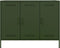 vidaXL - Dressoir - 100,5x39x79 - cm - staal - olijfgroen
