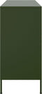 vidaXL - Dressoir - 100,5x39x79 - cm - staal - olijfgroen