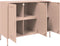 vidaXL - Dressoir - 100,5x39x79 - cm - staal - roze