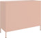 vidaXL - Dressoir - 100,5x39x79 - cm - staal - roze