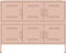 vidaXL - Dressoir - 100,5x39x79 - cm - staal - roze