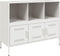 vidaXL - Dressoir - 100,5x39x79 - cm - staal - wit